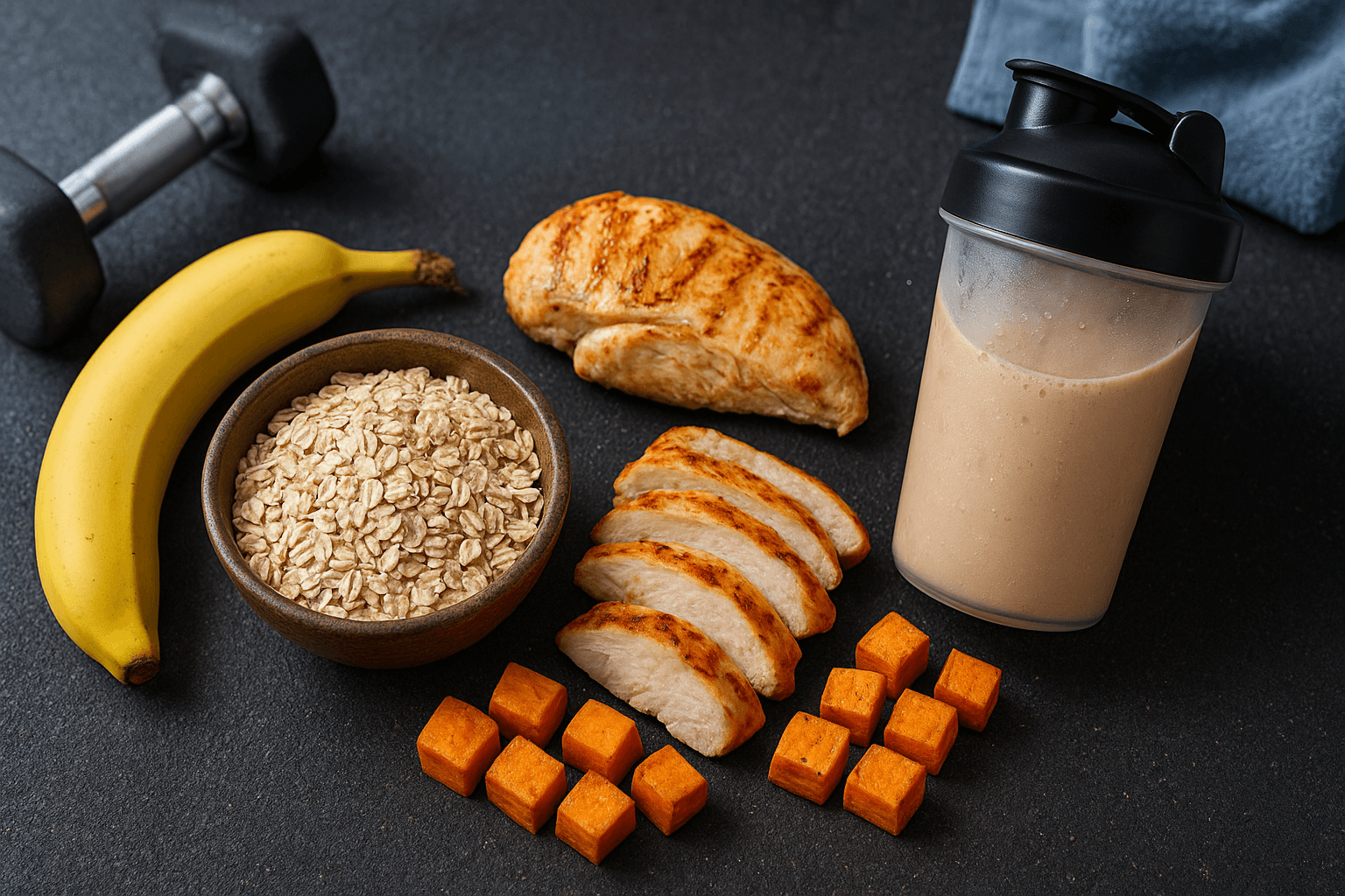 O que comer antes do treino de musculação - opções de alimentos para disposição e energia