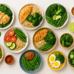 Receitas para secar gordura abdominal em 30 dias - pratos coloridos e saudáveis em sequência de 30 dias