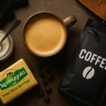 Como fazer café pré-treino com óleo de coco: receita do Bulletproof Coffee com manteiga para energia e foco nos treinos.