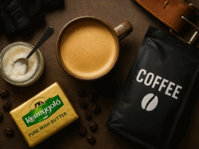 Como fazer café pré-treino com óleo de coco: receita do Bulletproof Coffee com manteiga para energia e foco nos treinos.