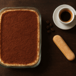 Receita de Tiramisù Clássico Original, a autêntica sobremesa italiana em camadas com creme de mascarpone, café e cacau em pó.